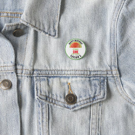 En i en melon glittervattenmelon 1-årsfest knapp