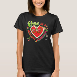 En i en Melon Grandpa-familj som matchar Melon Bir T Shirt