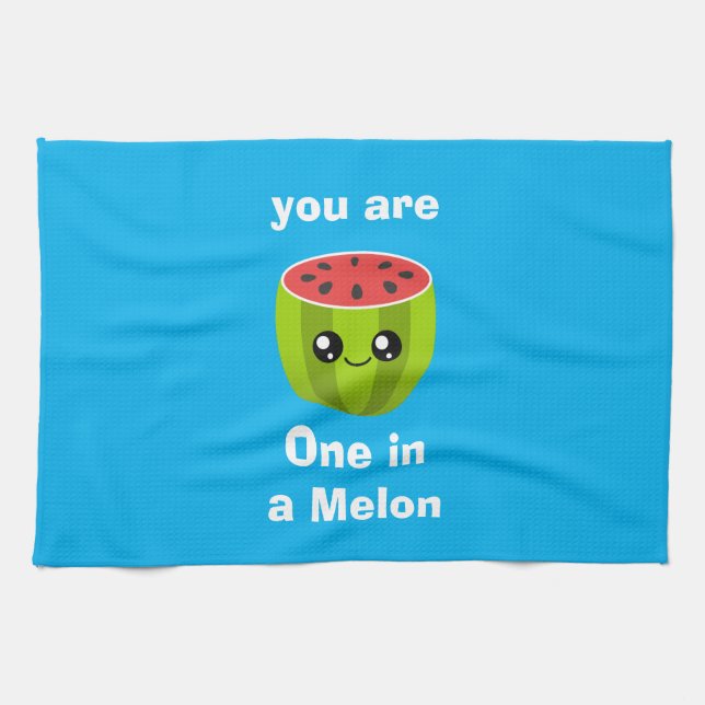 En i en melon kökshandduk (Horisontell)