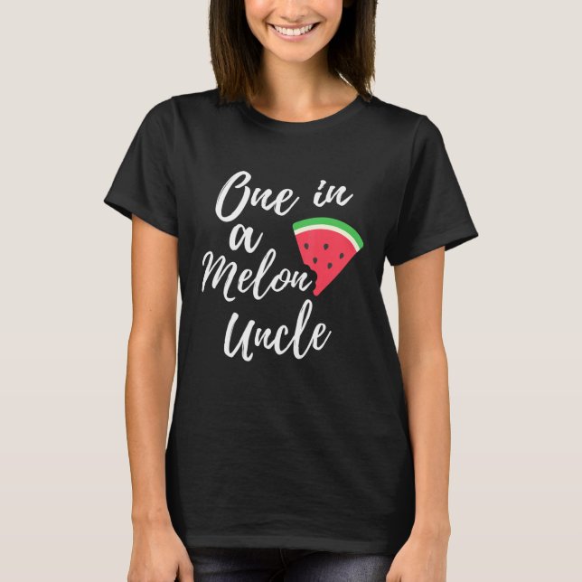 En i en Melon-morbror Watermelon-design T Shirt (Framsida)