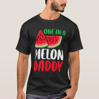 En i en Melon pappa Funny Watermelon Family Match T Shirt