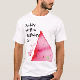 En i en Melon-pappa på födelsedagstjejen T Shirt