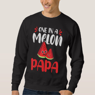 En i en Melon Pappa Watermelon-familj matchande Lång Ärmad Tröja