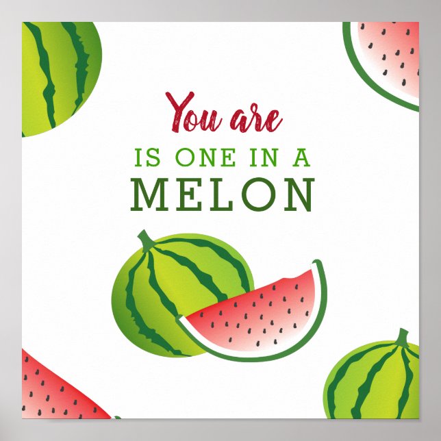 En i en melon poster (Framsidan)