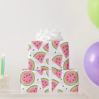 En i en melon- presentpapper | Vattenmelonmönster