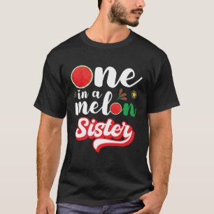 En i en melon syster vattenmelon familj matchande t shirt