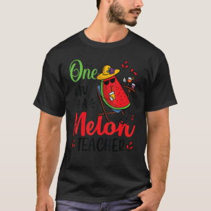 En i en Melon Teacher Födelsedagsfest-familjematch T Shirt