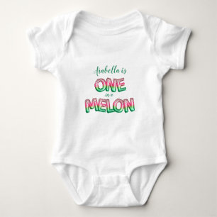 En i en melon-tema födelsedagsballong t shirt