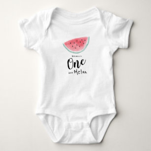 En i en melon Vattenfärg Vattemelon T Shirt