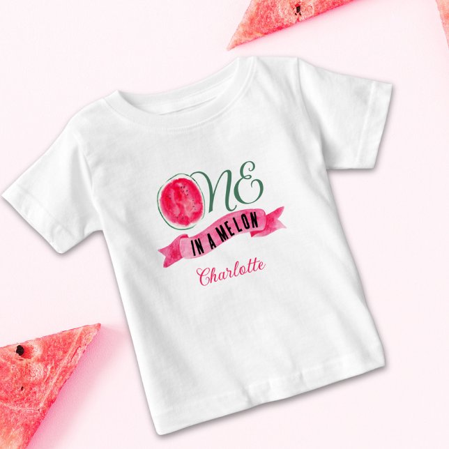 En i en Melon-Vattenmelon 1-årsfest T Shirt (Skapare uppladdad)