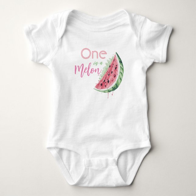 En i en melon, vattenmelon t shirt (Framsida)