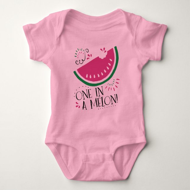 En i en melon - vattenmelonBodysuit T-shirt (Framsida)