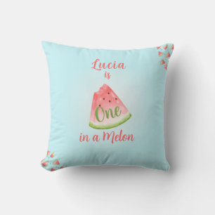 En i en Melon Watermelon Birthday Favor Gift Kudde