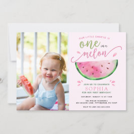 En i en Melon Watermelon Birthday-inbjudan Inbjudningar