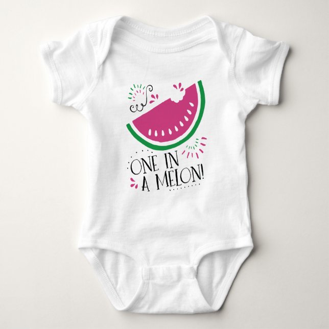 En i en melonvattenmelonbaby tröja (Framsida)