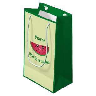 En i en rolig gullig Kawaii för melon vattenmelon