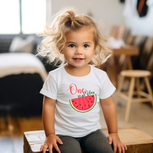 En-i-en-vattenmelon-födelsedagsbaby-t-shirt T Shirt