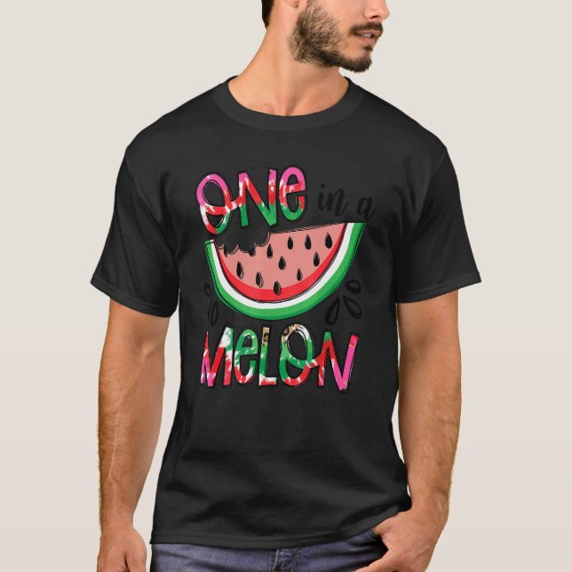 En i ett vattenmelon Kärlek sommar och Hej Summ T Shirt (Framsida)
