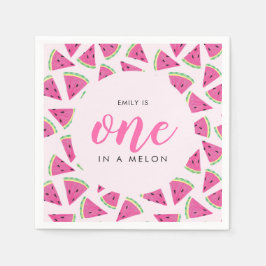 En i melon 1:a födelsedagen pappersservett