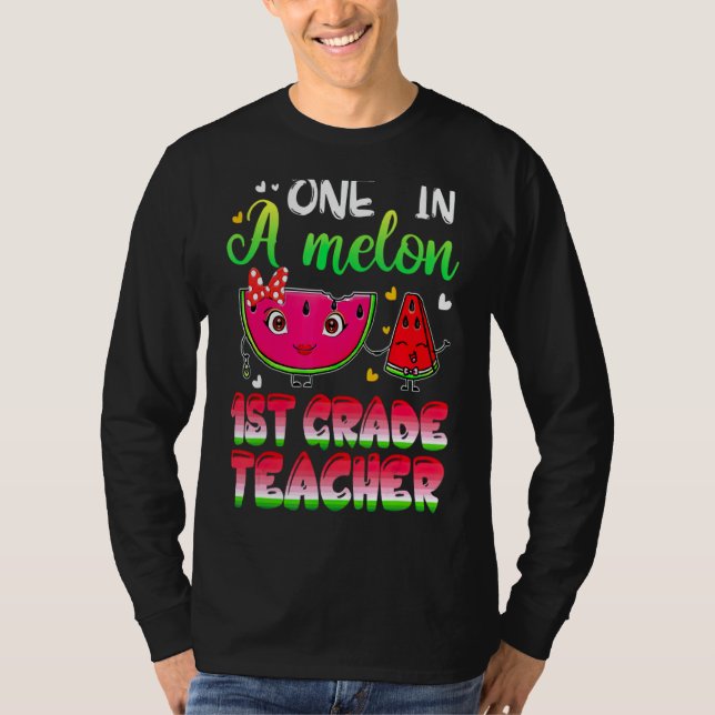 En i Melon 1:a Klass-lärarinnan T Shirt (Framsida)