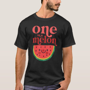 En i Melon Baby Cute Watermelon första födelsedag T Shirt