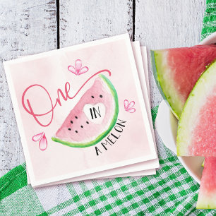En i Melon Birthday Watermelon Pappersservett