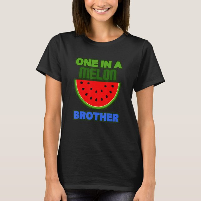 En i Melon Brother Sommar Watermelon Vibe T Shirt (Framsida)