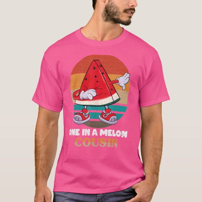 En i Melon Cousin Summer Fruit Boy Dabbing Wat T Shirt (Framsida)
