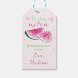 En i Melon Cute Watermelon första födelsedag Presentetikett