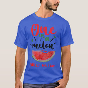 En i Melon Far i lagen Watermelon Summer Fam T Shirt