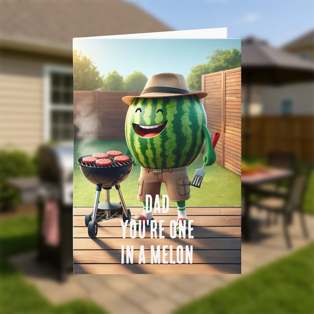 En i Melon Fars dag Grilling Kort (Skapare uppladdad)