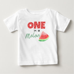 En i Melon First Birthday Shirt T