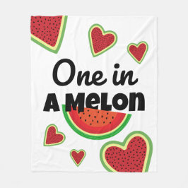 En i Melon Fleece Blanket