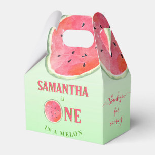 En i Melon Första födelsedag Presentaskar