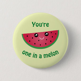 En i Melon Funny Cute Kawaii Watermelon Knapp