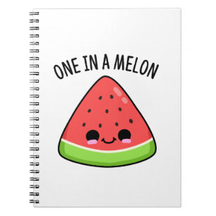En i Melon Funny Watermelon Pun Anteckningsbok