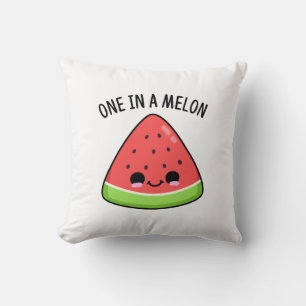 En i Melon Funny Watermelon Pun Kudde