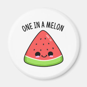 En i Melon Funny Watermelon Pun Magnet