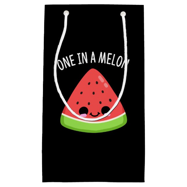 En i Melon Funny Watermelon Pun Mörk BG (Framsidan)