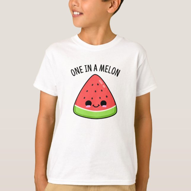 En i Melon Funny Watermelon Pun T Shirt (Framsida)