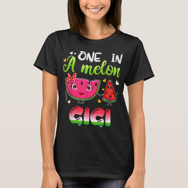 En i Melon Gigi Funny Watermelon T Shirt (Framsida)