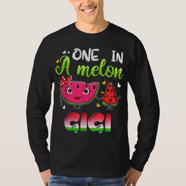 En i Melon Gigi Funny Watermelon T Shirt (Framsida)