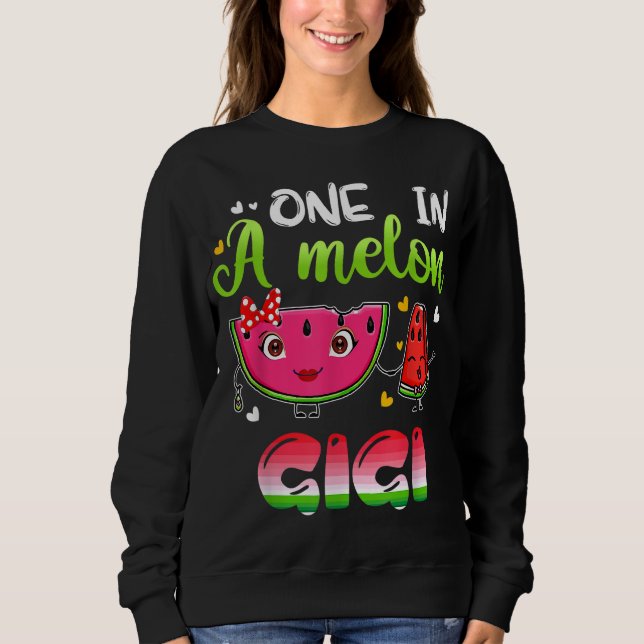 En i Melon Gigi Funny Watermelon T Shirt (Framsida)