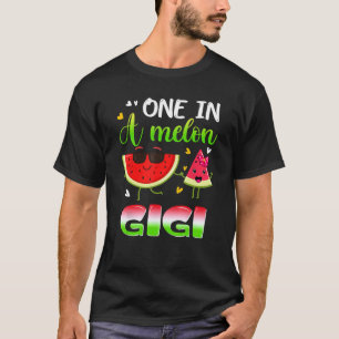 En i Melon Gigi Watermelon Sommarmatchning T Shirt