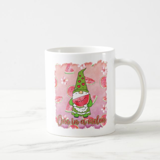 En i Melon | Grönt Gnome & Watermelon Kaffemugg (Höger)