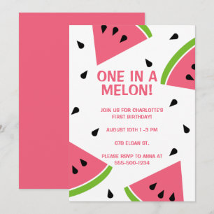 En i Melon Inbjudningar