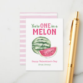 En i Melon Kids Classroom Valentines kort