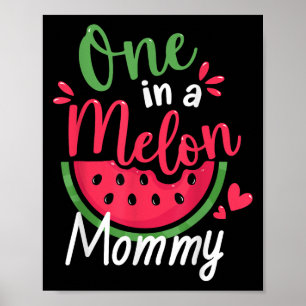 En i Melon Mamma 1:a födelsedagsfamiljen Morsa Poster