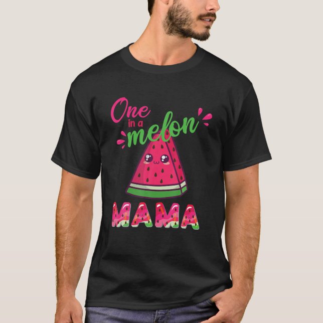 En i Melon Mamma Funny Watermelon T Shirt (Framsida)