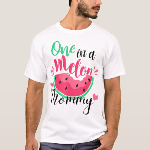 En i Melon Mamma Summer Födelsedagsfest Matchin T Shirt